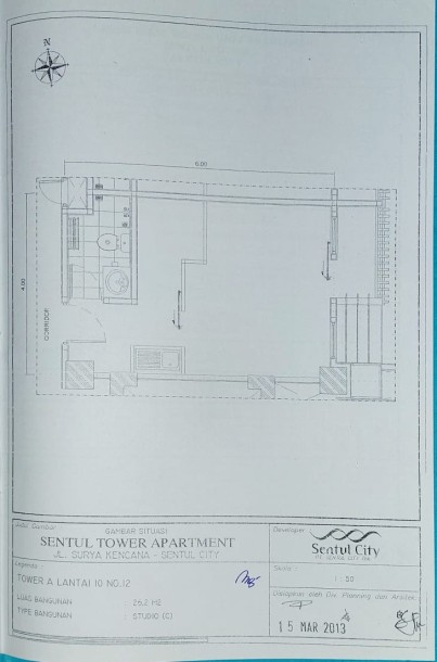 Studio Lantai 10 View Gunung, Sentul Tower Apartemen, Sentul City, Bogor-6